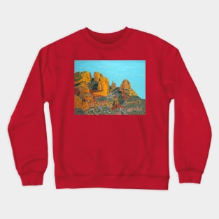 Finger Rock in Pima Canyon, Arizona Crewneck Sweatshirt